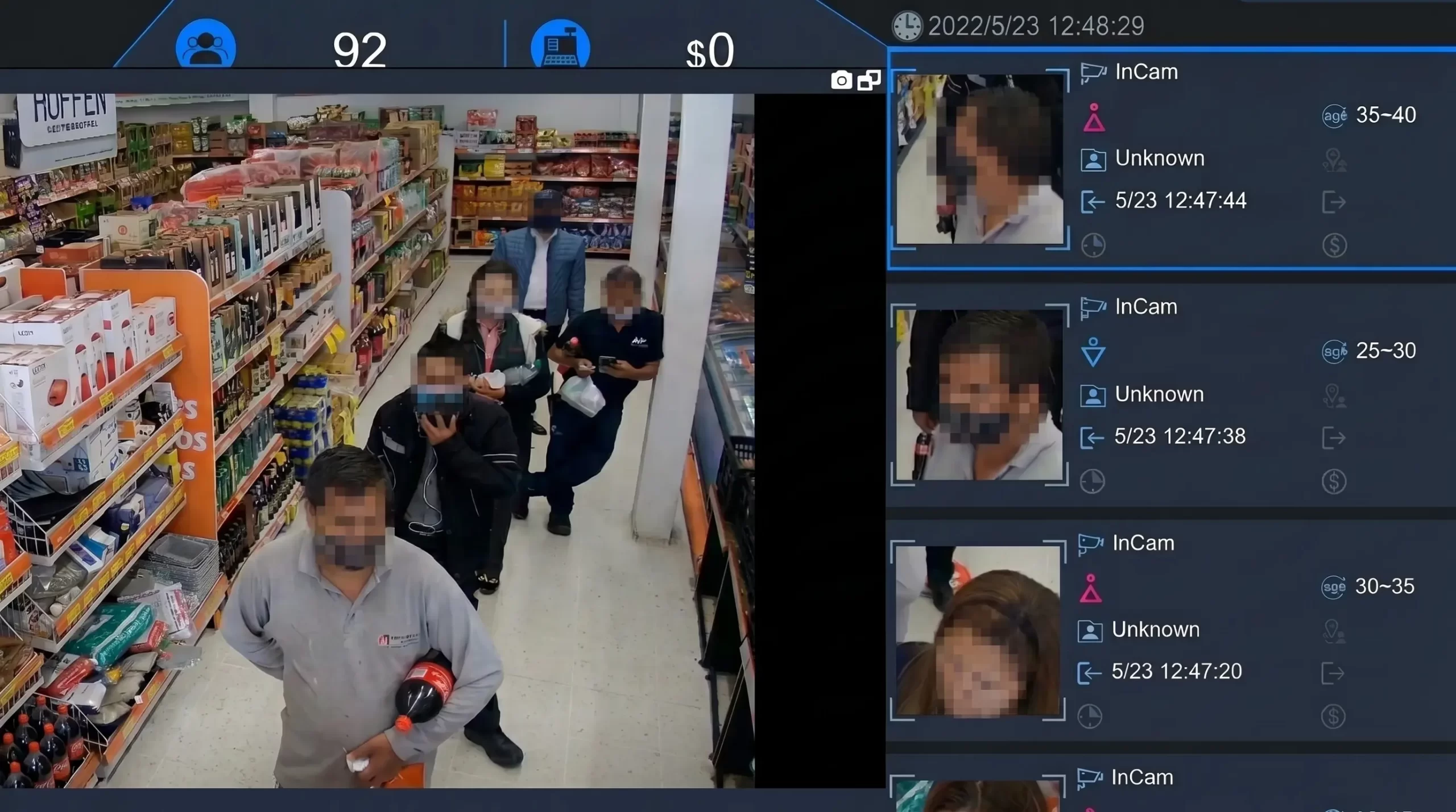 Reconocimiento facial en cámaras de seguridad